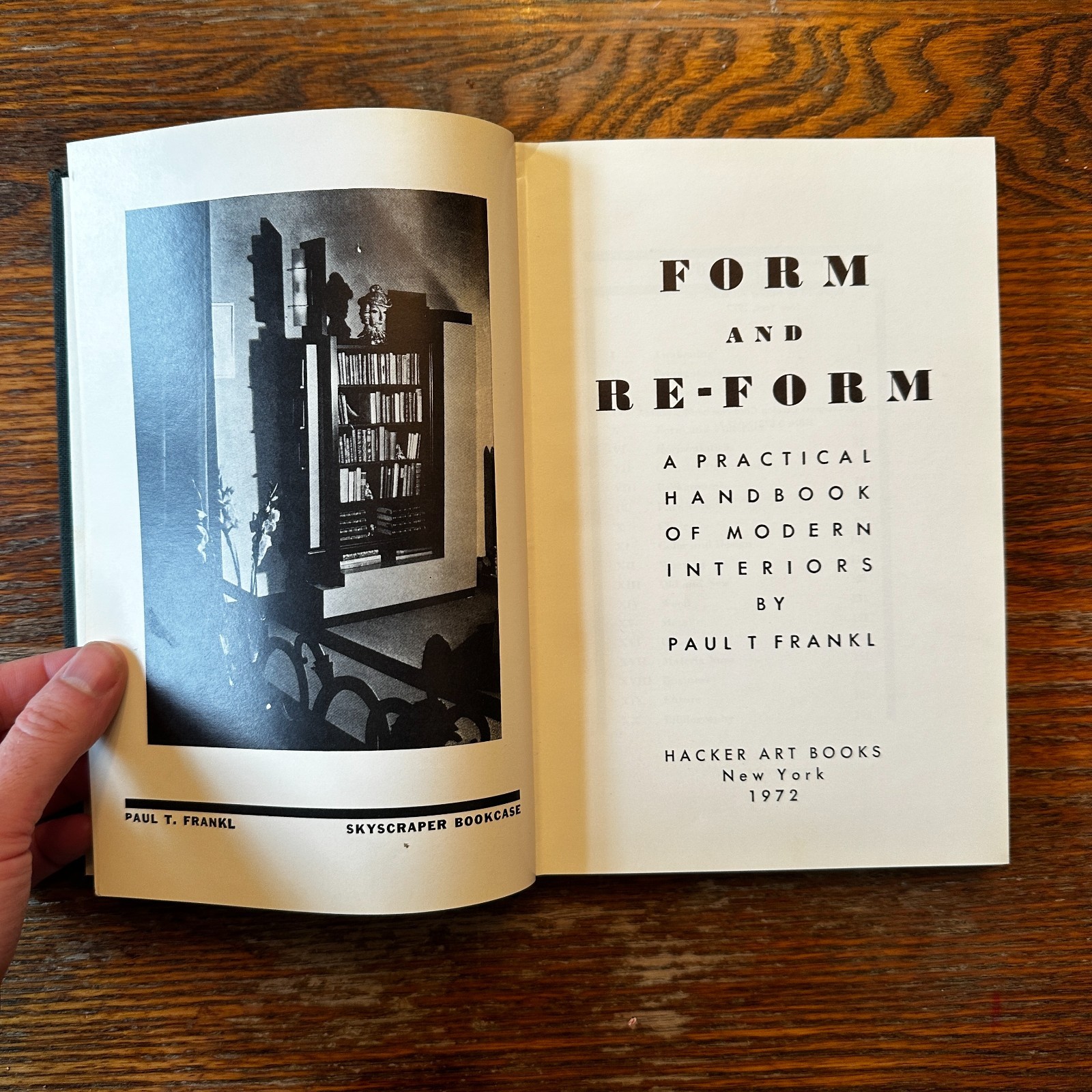 Form and Re-form by Paul Frankl 1972 Art Interior Design Hardcover GOOD