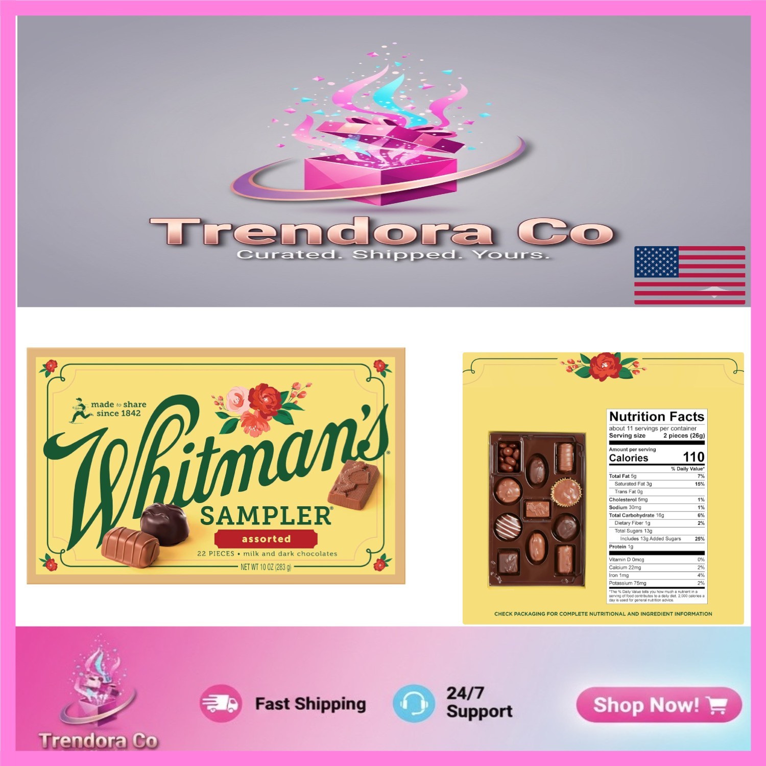 Whitman’s Sampler 10oz Assorted Chocolates Gift Box – Perfect for Mother’s Day