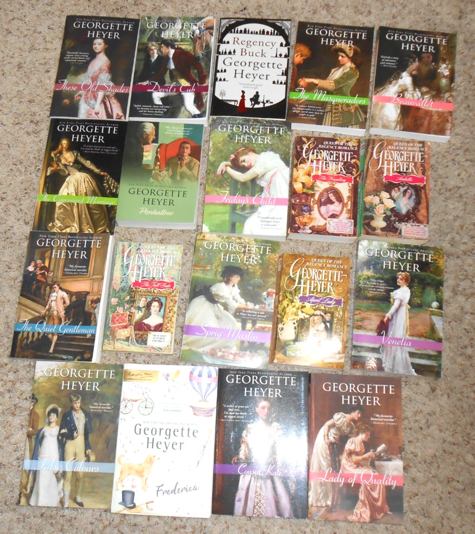 Georgette Heyer Lot of 19 Romances Regency Historical – PB 15VGC 4GC