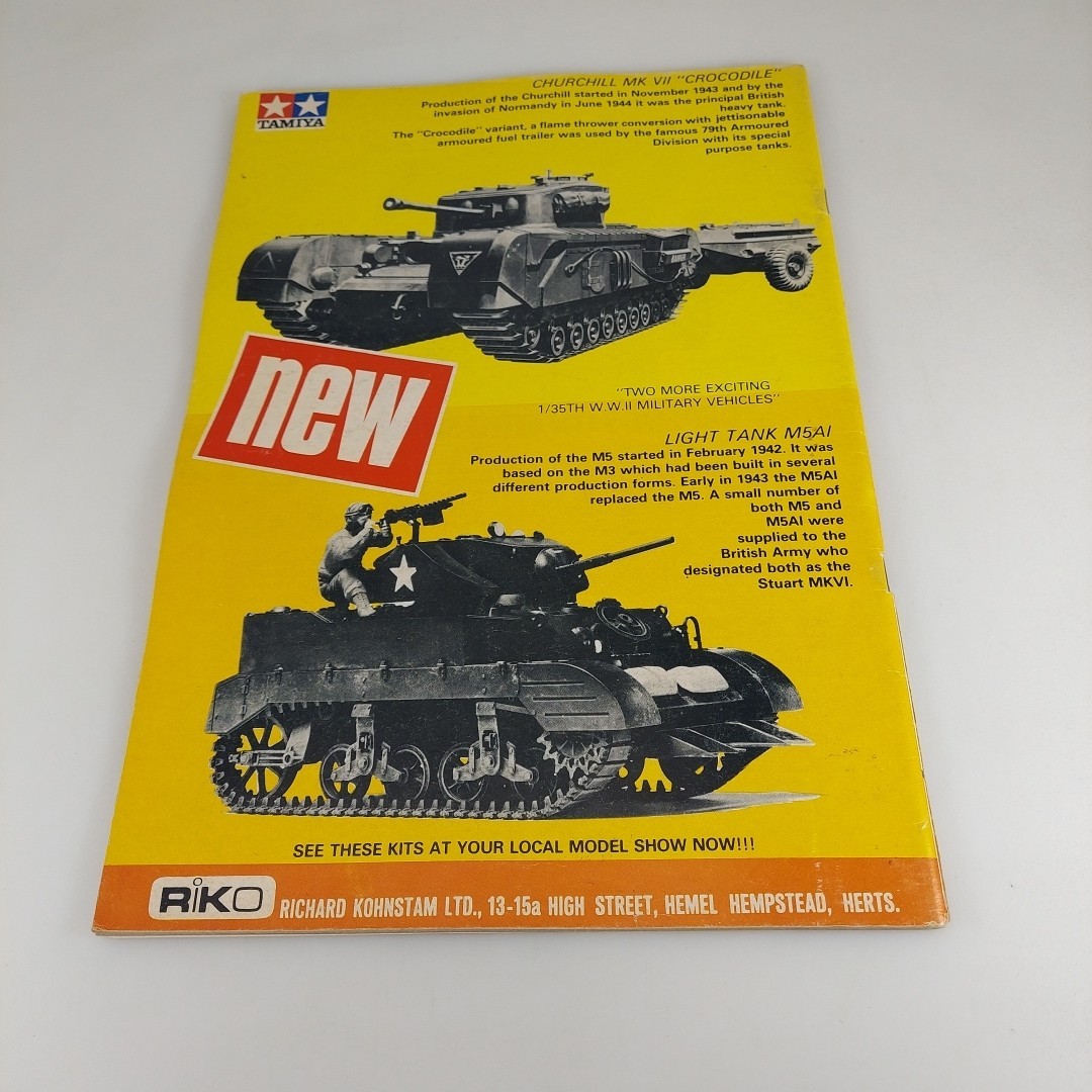 Military Modelling Magazine Jan 1978 Sonder Anhanger 116, Mk VII Crocodile Lot 1