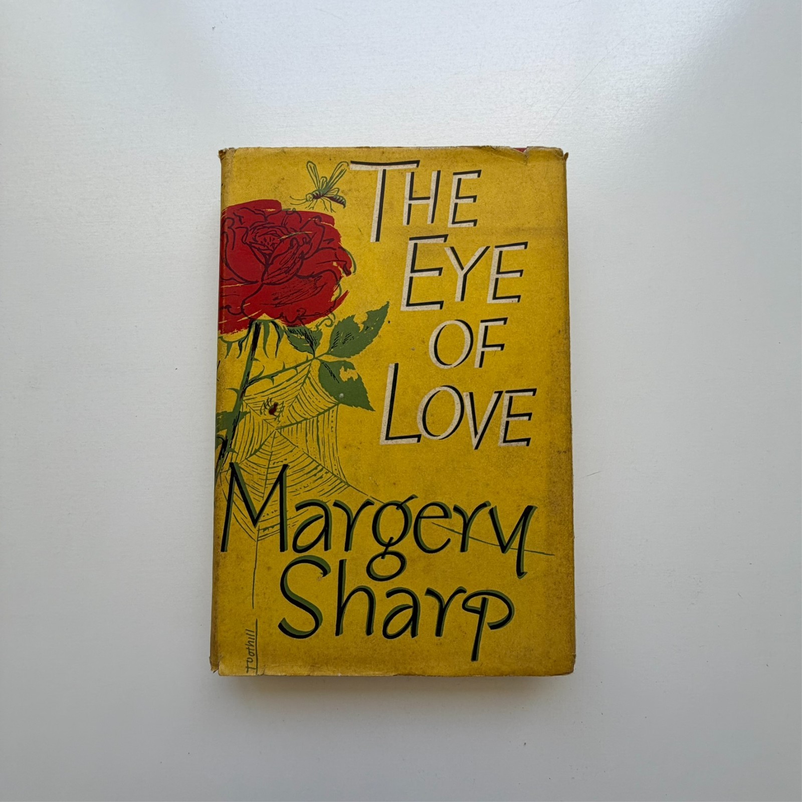 1957 The Eye of Love by Margery Sharp – Vintage Yellow Cloth Hardcover