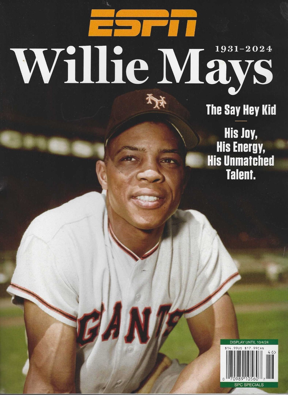 ESPN Magazine Remembering Willie Mays 1931-2024
