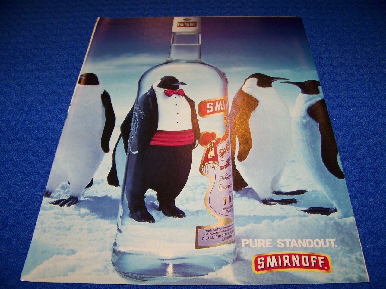 1994 SMIRNOFF “PURE STANDOUT” PENGUINS…1-PAGE ORIGINAL SALES AD (963LL)
