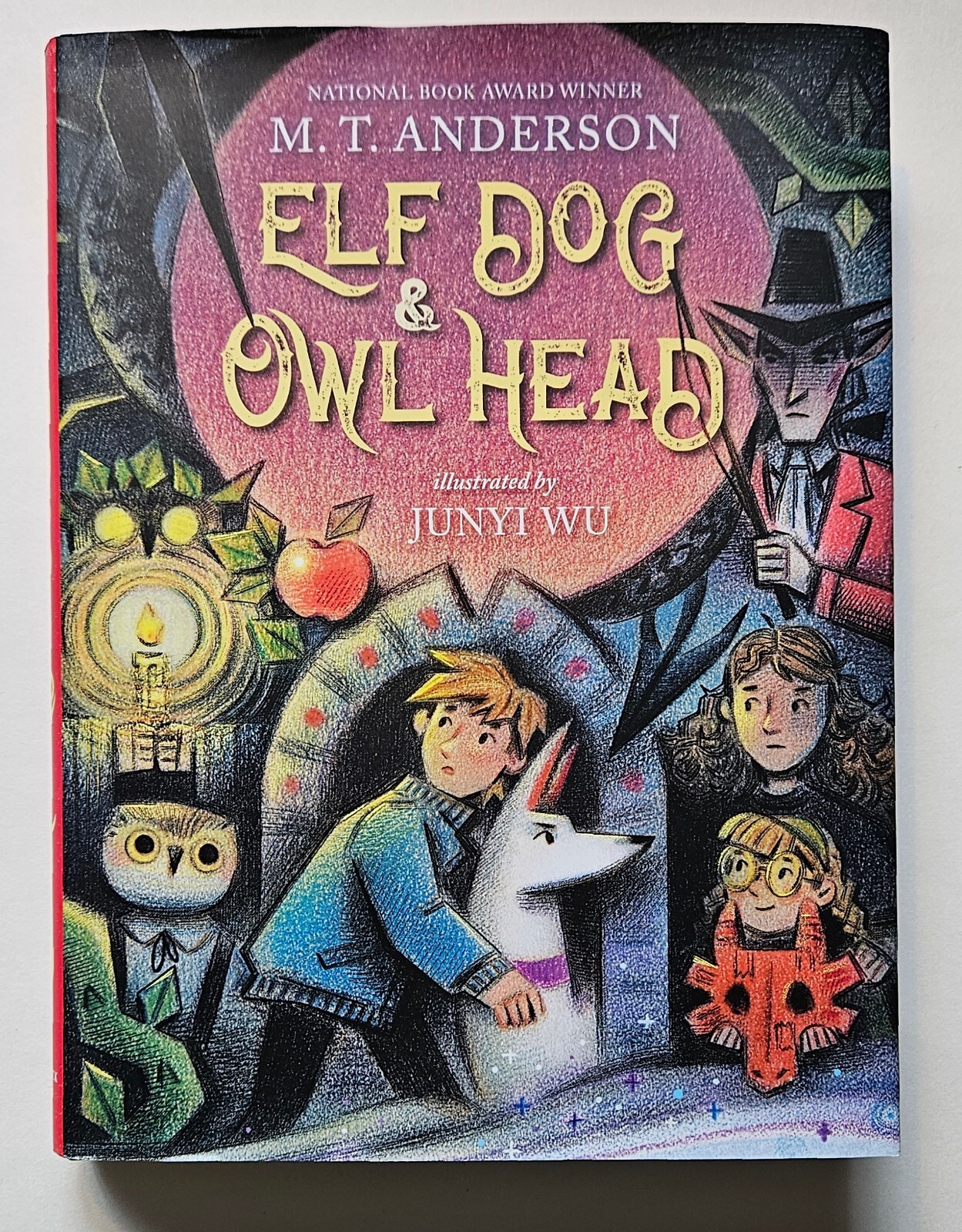 M T Anderson ELF DOG & OWL HEAD Newbery Honor 1st Edition