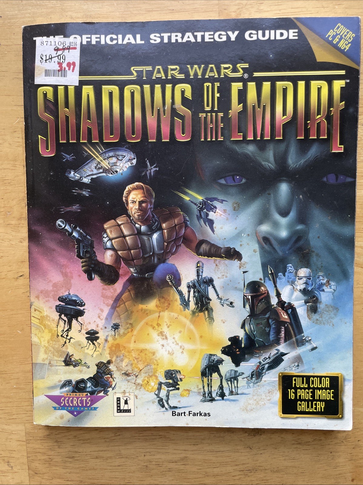 SHADOWS OF THE EMPIRE, PC VERSION: THE OFFICIAL STRATEGY By Bart Farkas *VG+*