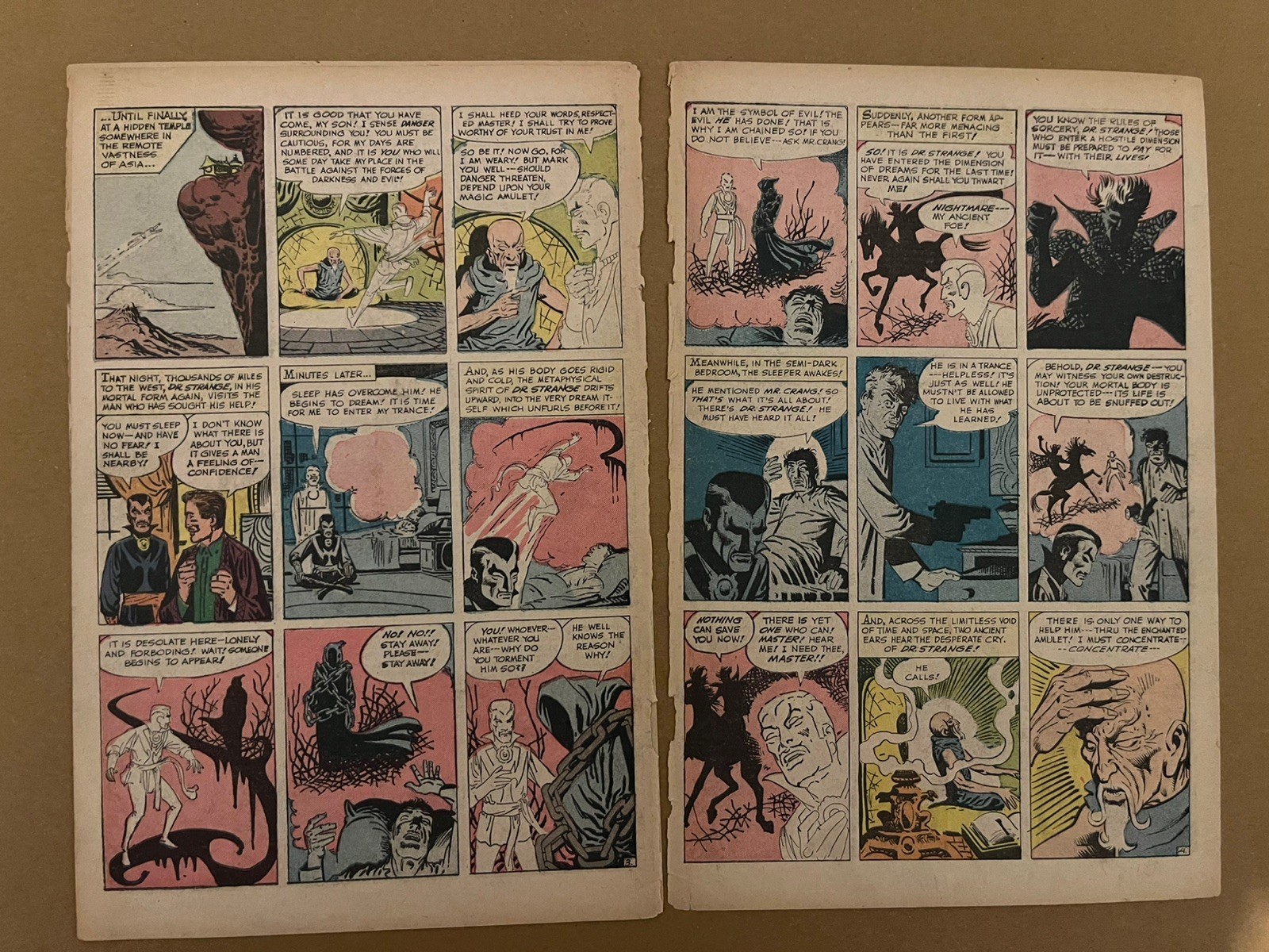 Strange Tales 110 and 115 Pages only – Marvel 1963, Origin and 1st Dr Strange