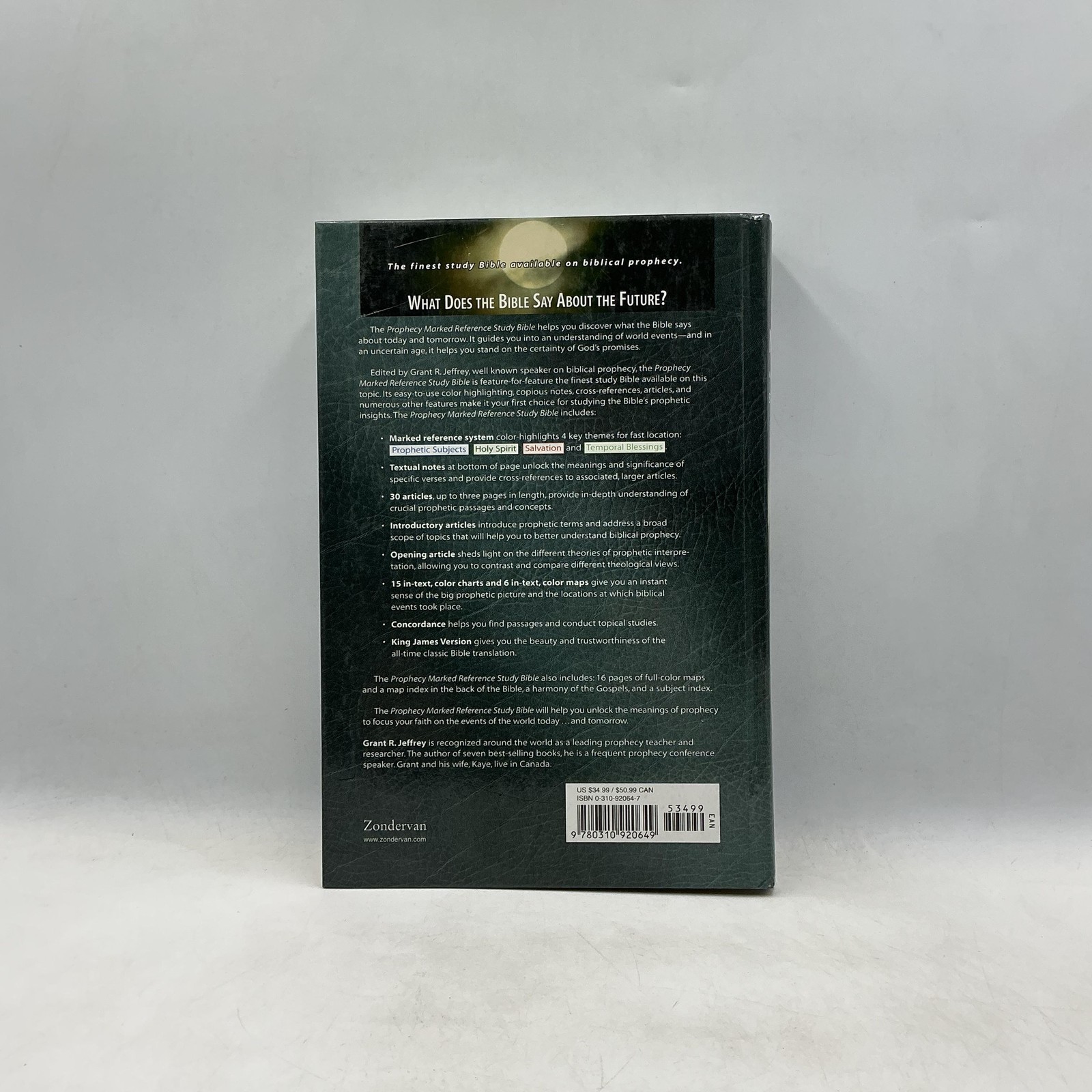 Grant R Jeffrey KJV Prophecy Marked Reference Study Bible Herald 1998 HC Vintage