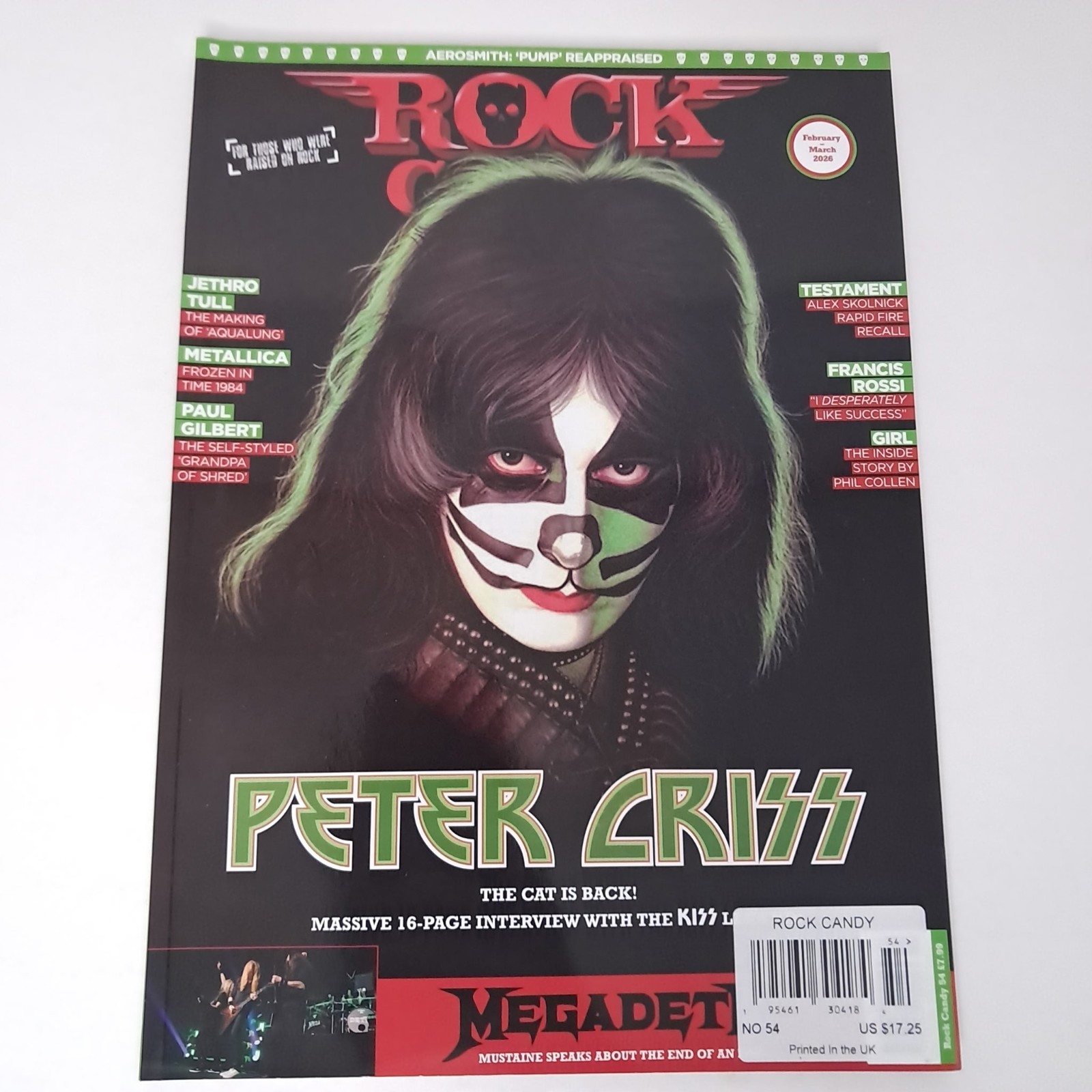 Rock Candy Magazine Issue 54 Feb March 2026 PETER CRISS KISS – MEGADETH