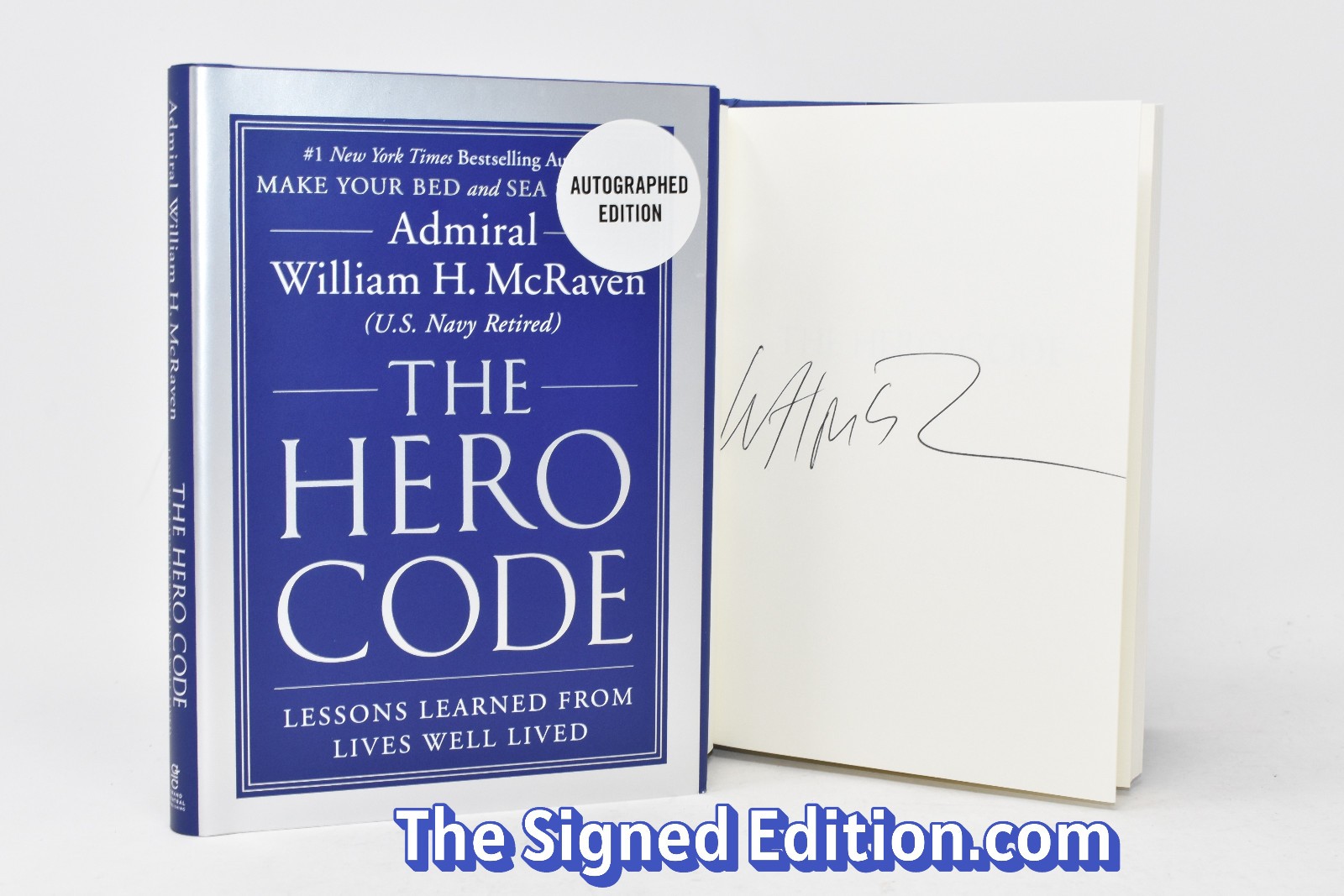 ✎SIGNED 1/1✎ Hero Code AUTOGRAPHED Admiral William H. McRaven NEW