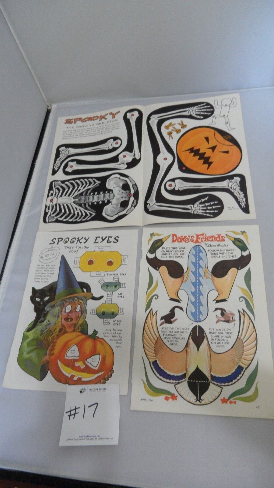 JACK AND JILL CHILDREN’S ACTIVITY MAGAZINE PAGES (#17) 10 PAGES MISC ACTIVITIES