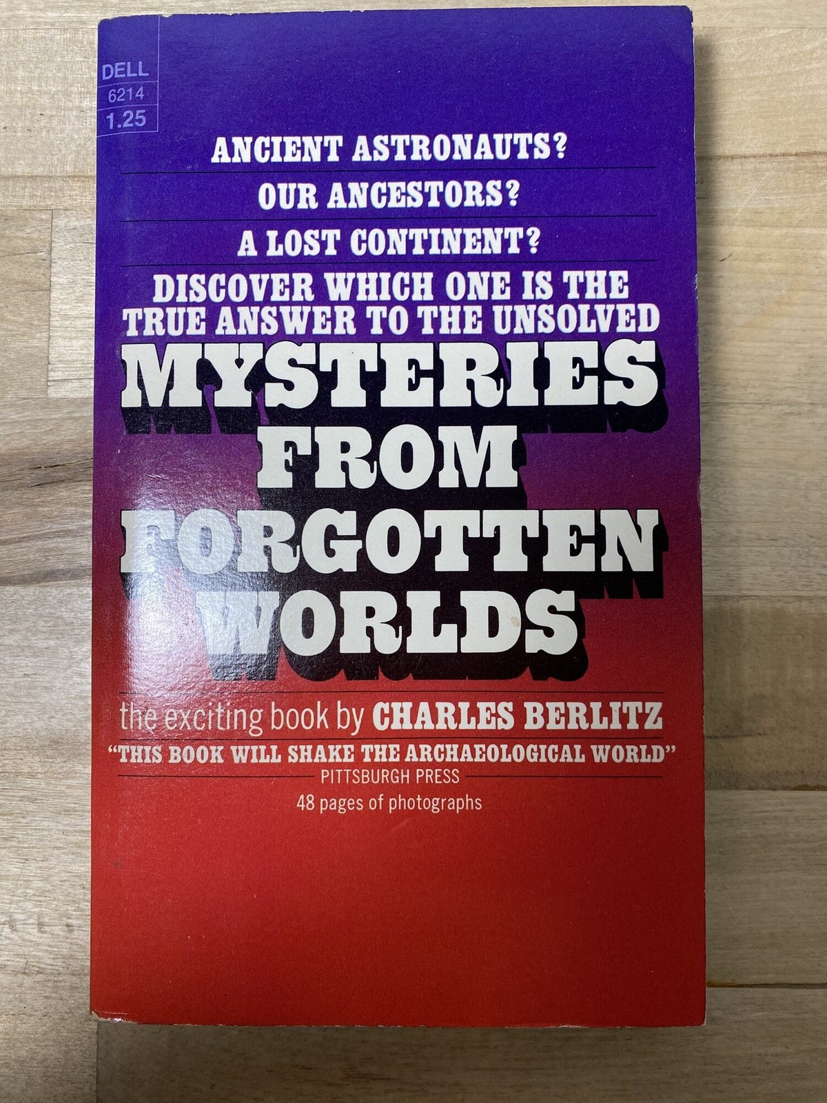 Charles Berlitz / Mysteries From Forgotten Worlds 1973 1st Paperback Printing