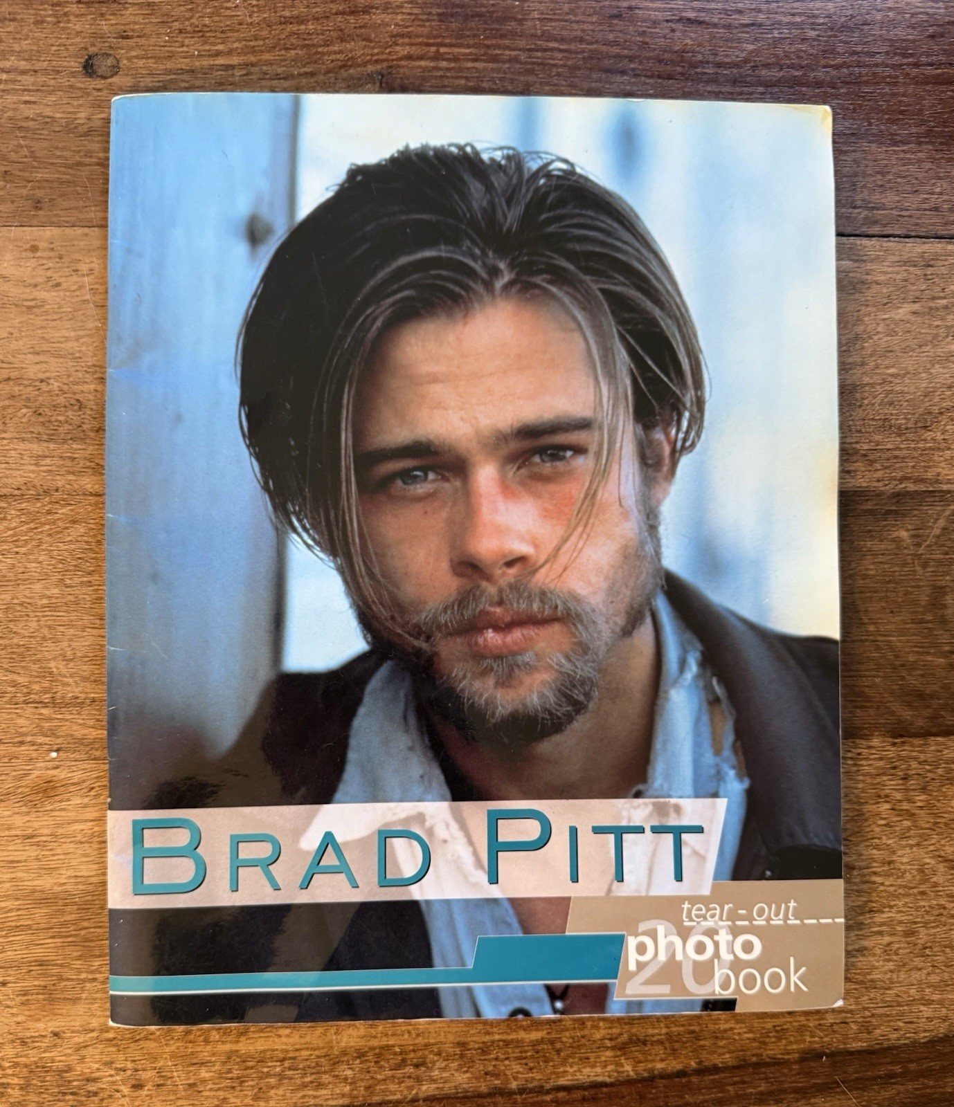 Vintage 1995 Brad Pitt Tear-out Photo Book with 20 Photos & Biography- Intact