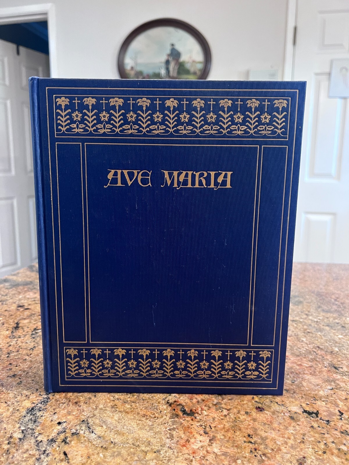1936 Antique Christian Religion Book “Ave Maria” Plates in Multiple Languages