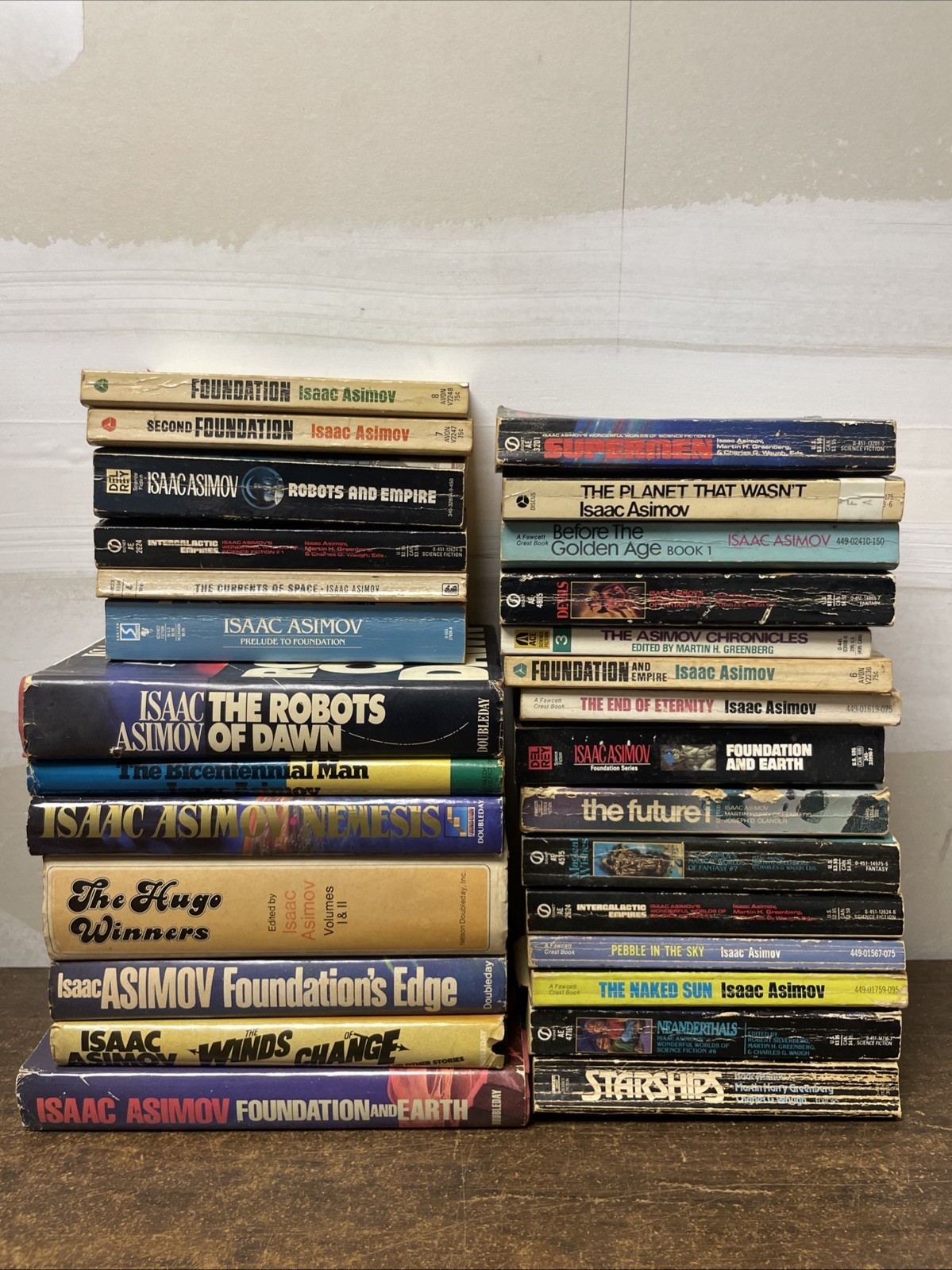 ISAAC ASIMOV Science Fiction Collection 28 PB HC Foundation Robots Empire Lot