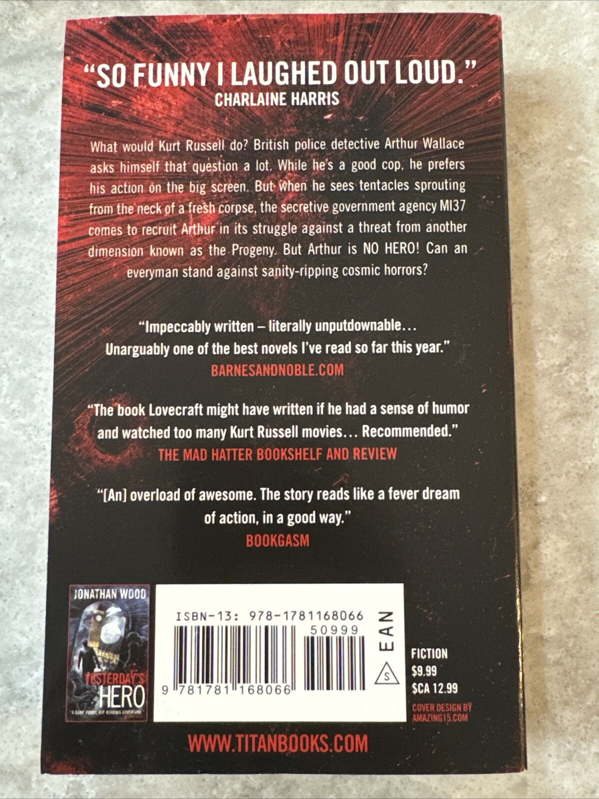 NO HERO By Jonathan Wood **BRAND NEW**