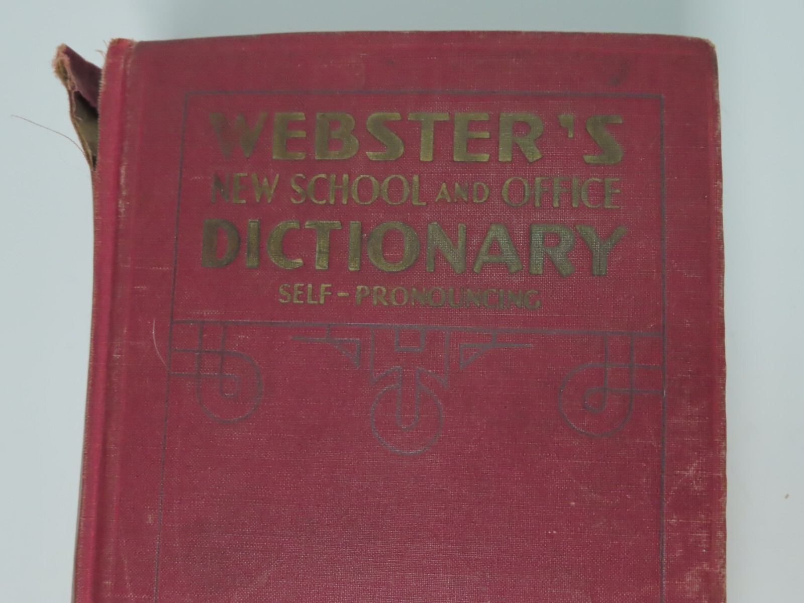 Webster’s New School & Office Dictionary Self-Pronouncing 1941 Hardcover