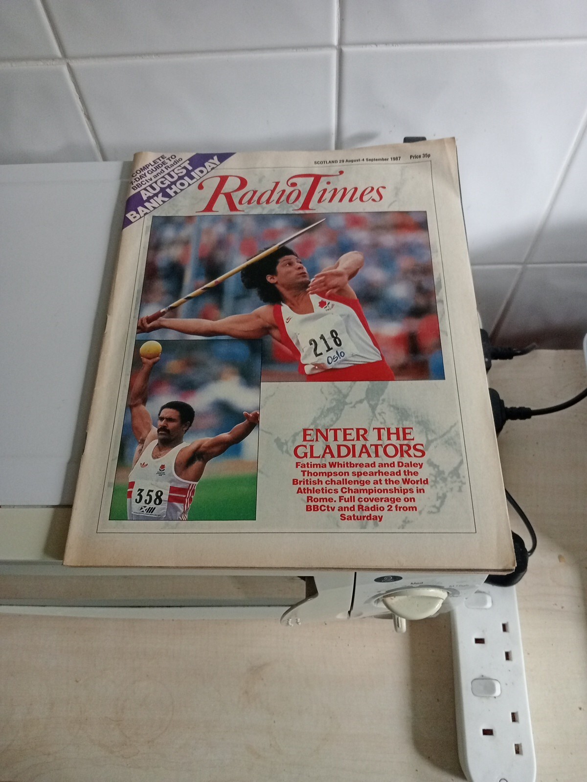 Radio Times 29 Aug – 4 Sep 1987 World Athletics Championships