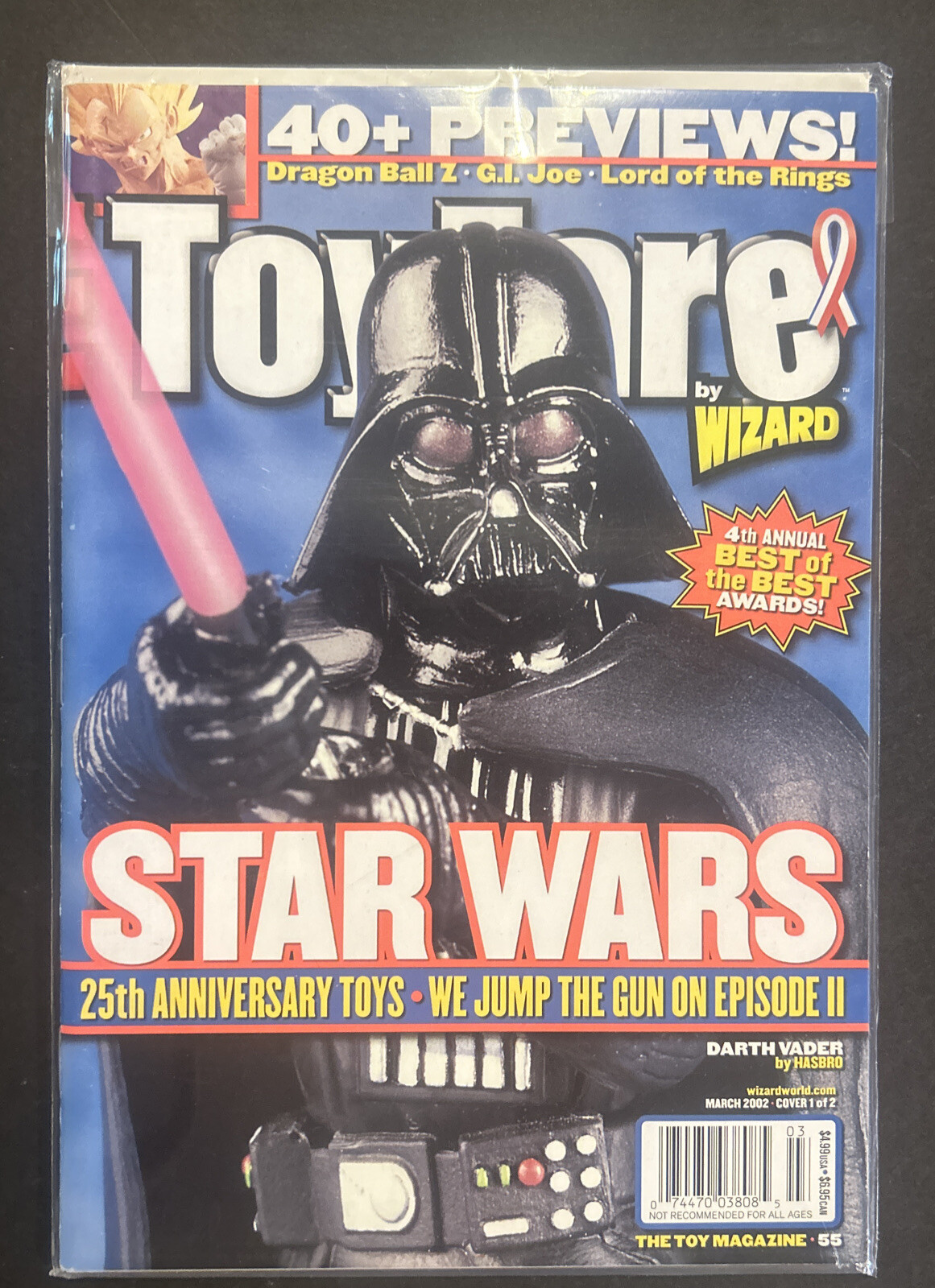 Toyfare Magazine #55 March 2002 Darth Vader Cover – Bagged And Boarded