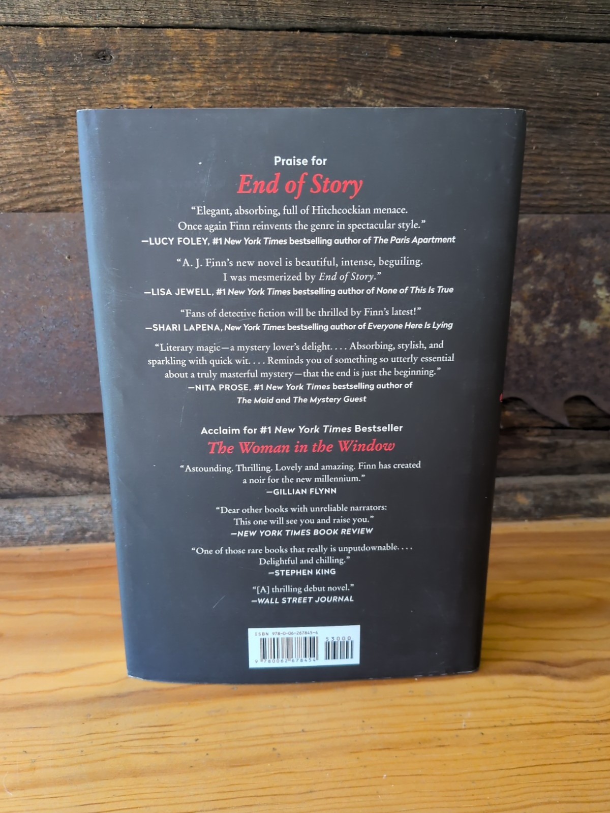 End of Story A.J. Finn Hardcover 1st Edition 1st Print 2024 Mystery Thriller