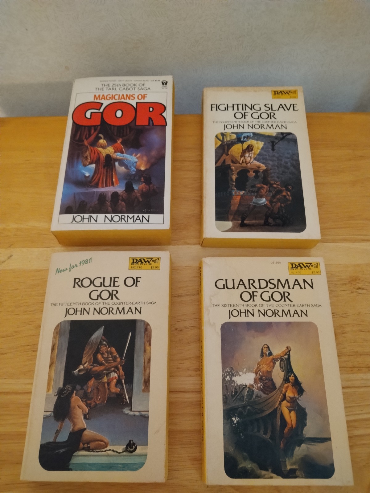 Vintage Lot Of 12 John Norman GOR Series Daw Books Sci-Fi Fantasy 1974-1988