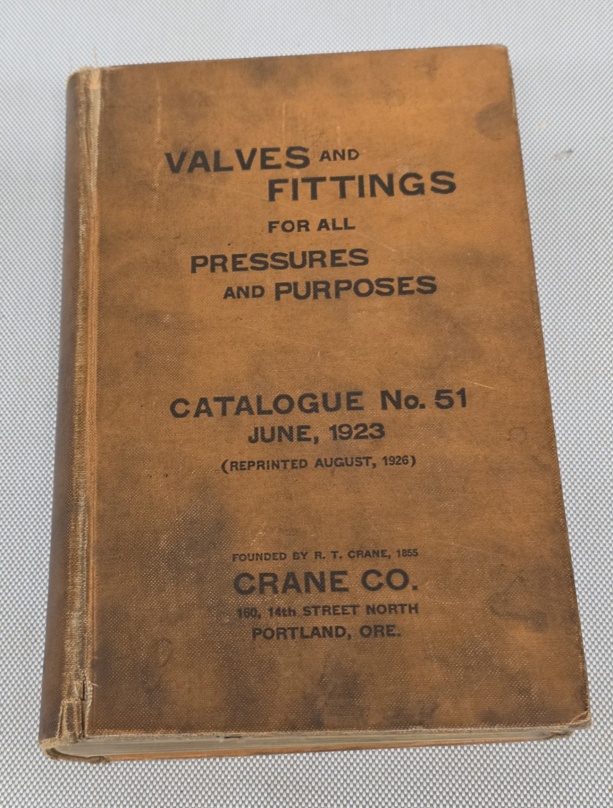 CRANE Co. 1923 Plumbing Catalog Valves Fittings Pipe Illust 764 Pages No. 51