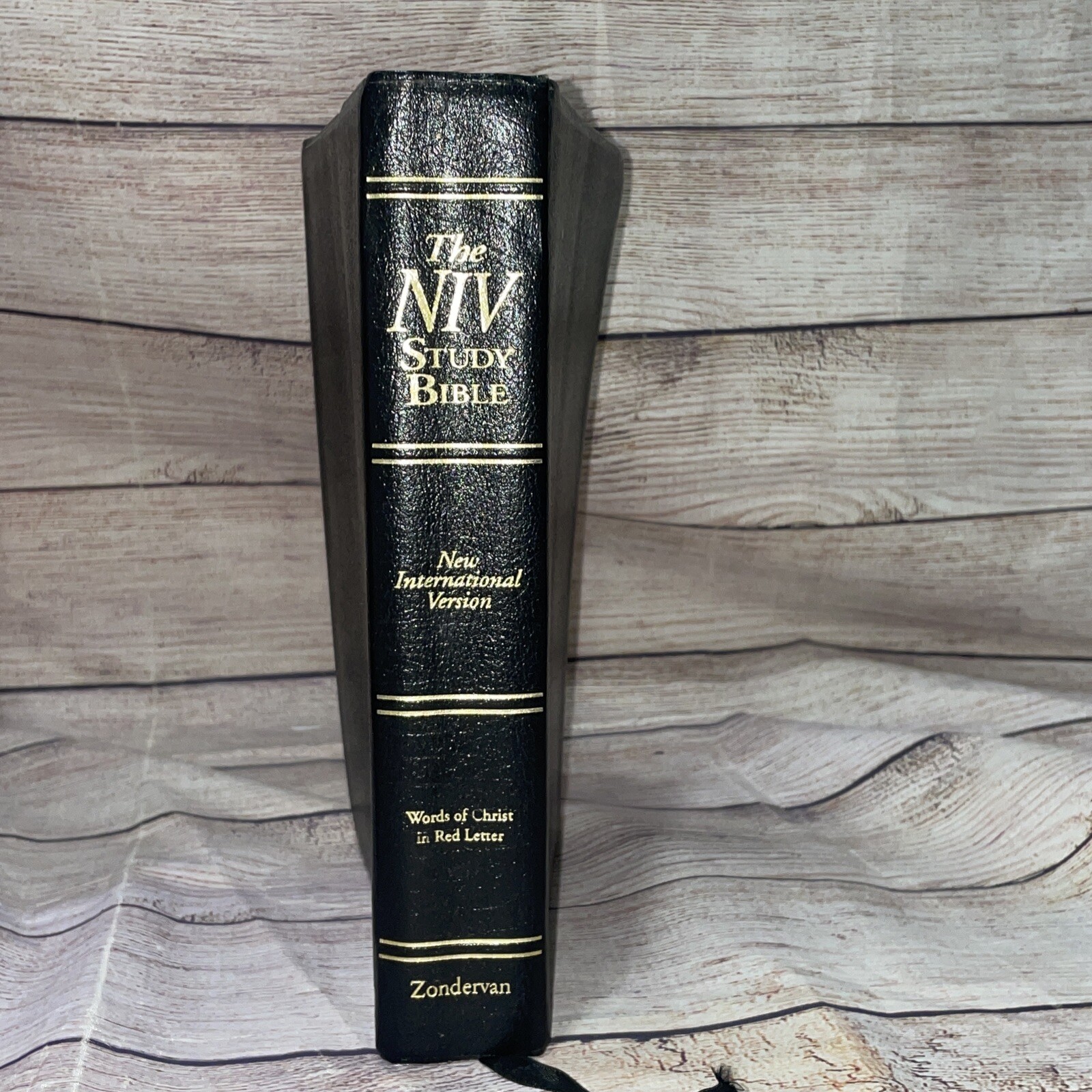 The NIV Study Bible ~ 10th Anniversary Edition ~ Zondervan 1995 ~ Black bonded