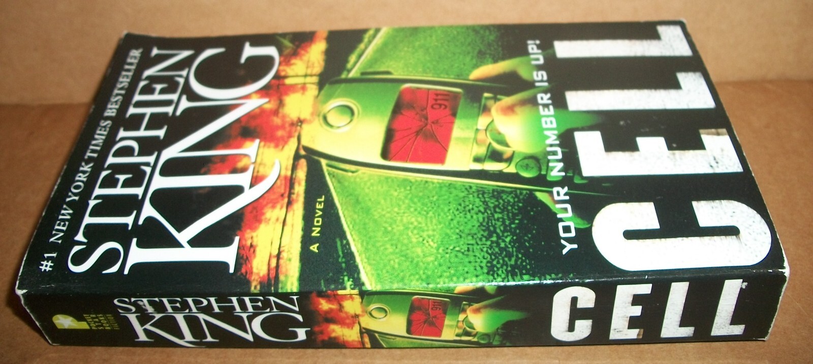 Stephen King Cell paperback Dec 2006 $9.99 tall rack Pocket 10th print novel EX