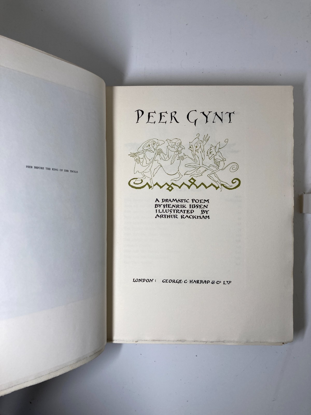 Rackham SIGNED Peer Gynt 1936 Vellum Ltd #232/460 Harrap Fine Binding GORGEOUS