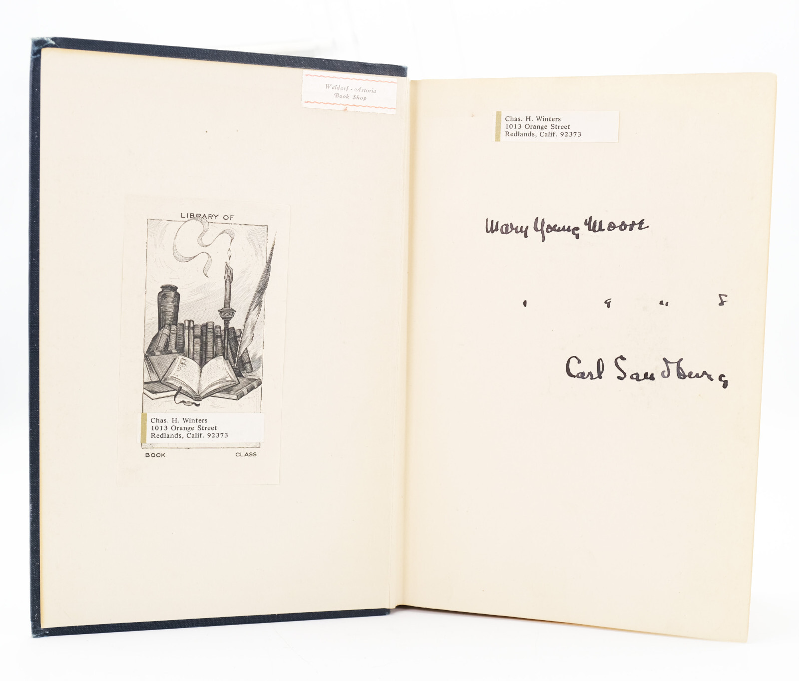 1948 Carl Sandburg Hand Signed “Remembrance Rock” 1st Regular Edition Good + HC