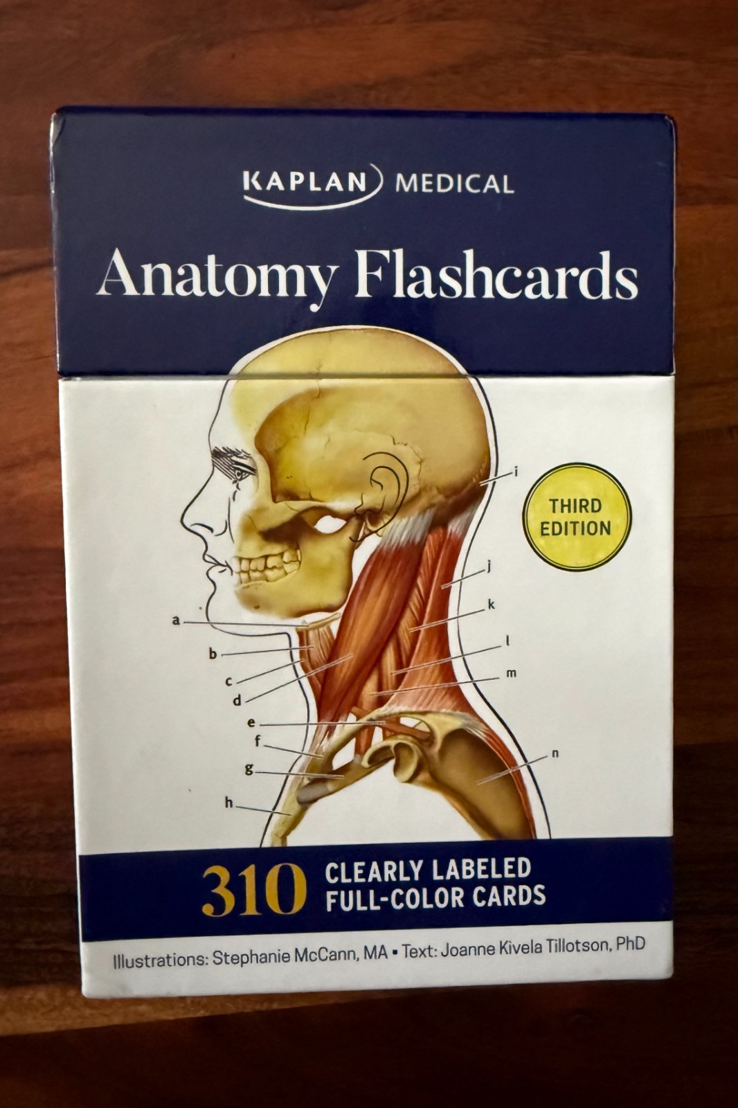 Kaplan Medical Anatomy Flashcards 3rd Edition 310 Full-Color Illustrated Cards
