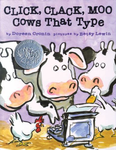 Click, Clack, Moo Cows That Type – 0689832133, hardcover, Doreen Cronin