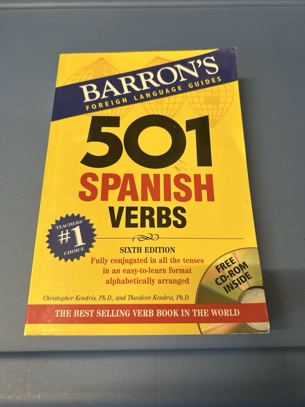 Barron’s 501 Spanish Verbs Paperback, by Christopher Kendris; Theodore WITH CD