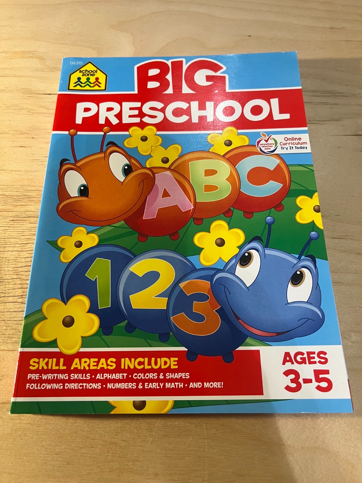 School Zone Big Preschool Workbook: 320 Pages, Toddler, Pre-K, ABCs, Alphabet, B