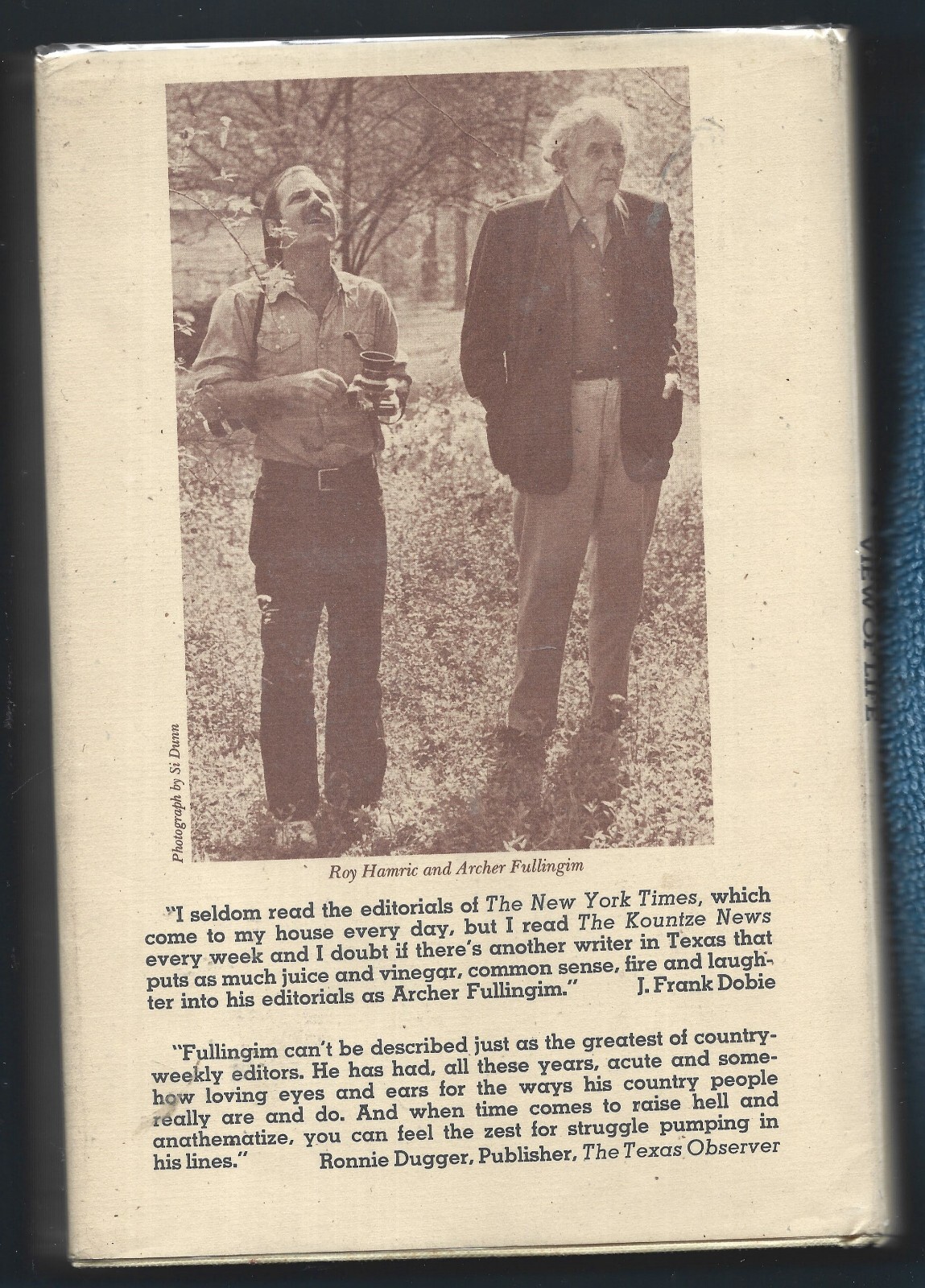 Archer Fullingim-Country Editor’s View of Life HB w/dj-1975-432 pages-1st Ed.