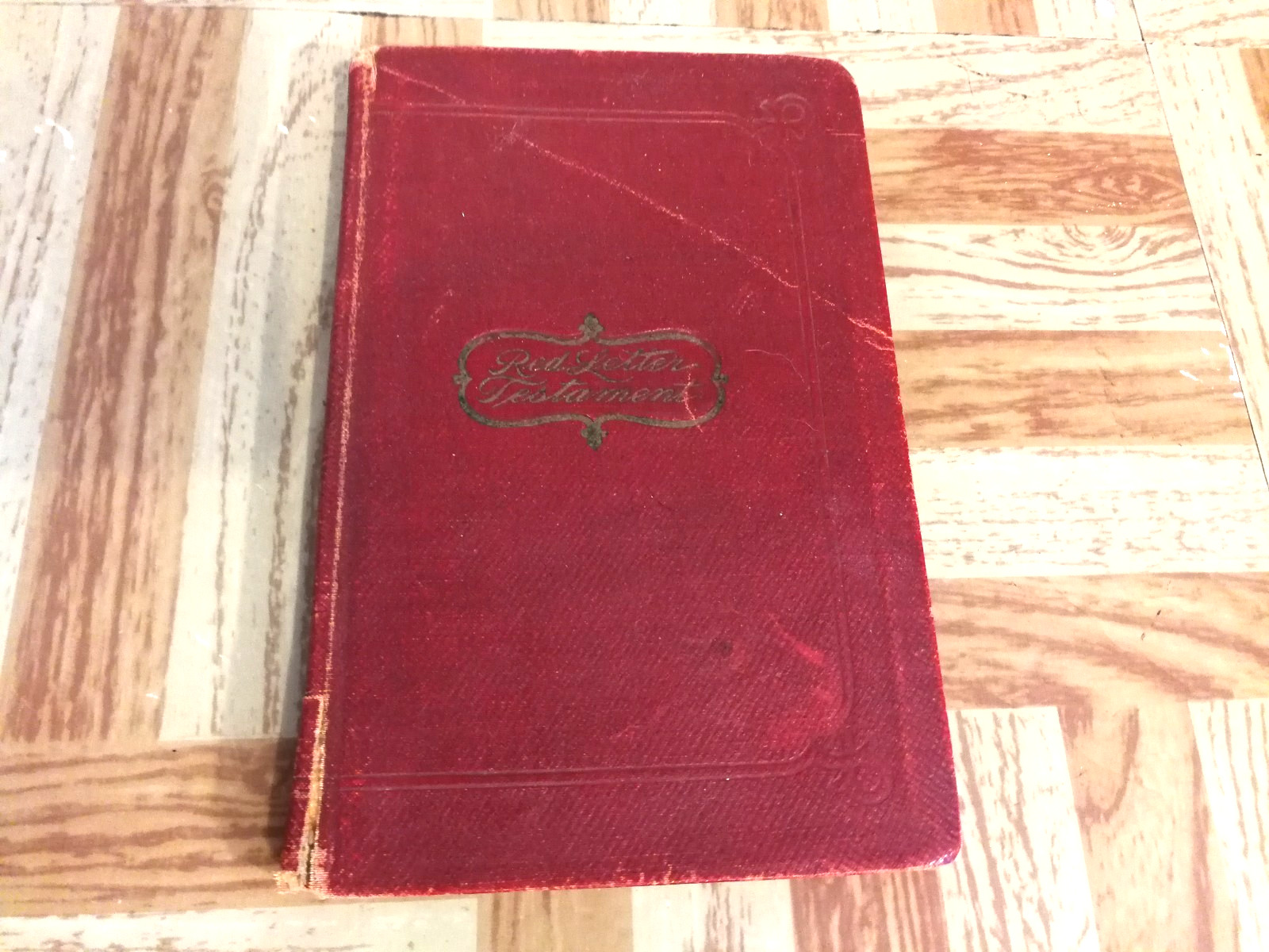The Red Letter New Testament 1900s Leather Bible Jesus Christ Church Religion