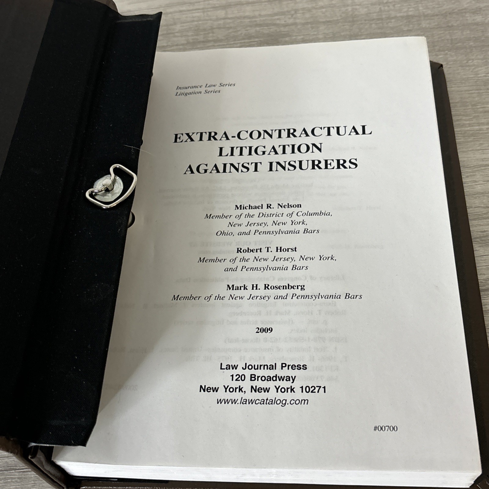 Extra-Contractual Litigation Against Insurers- Law Journal Press #700