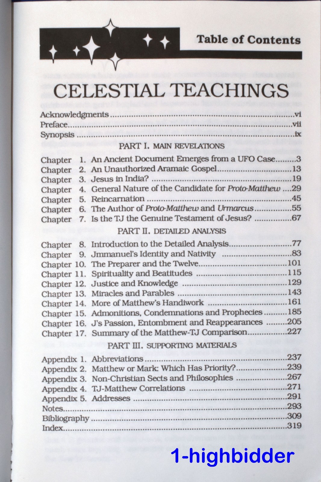 Celestial Teachings James W. Deardorff 1991 1st Ed SC UFO Jesus Jmmanuel Rare