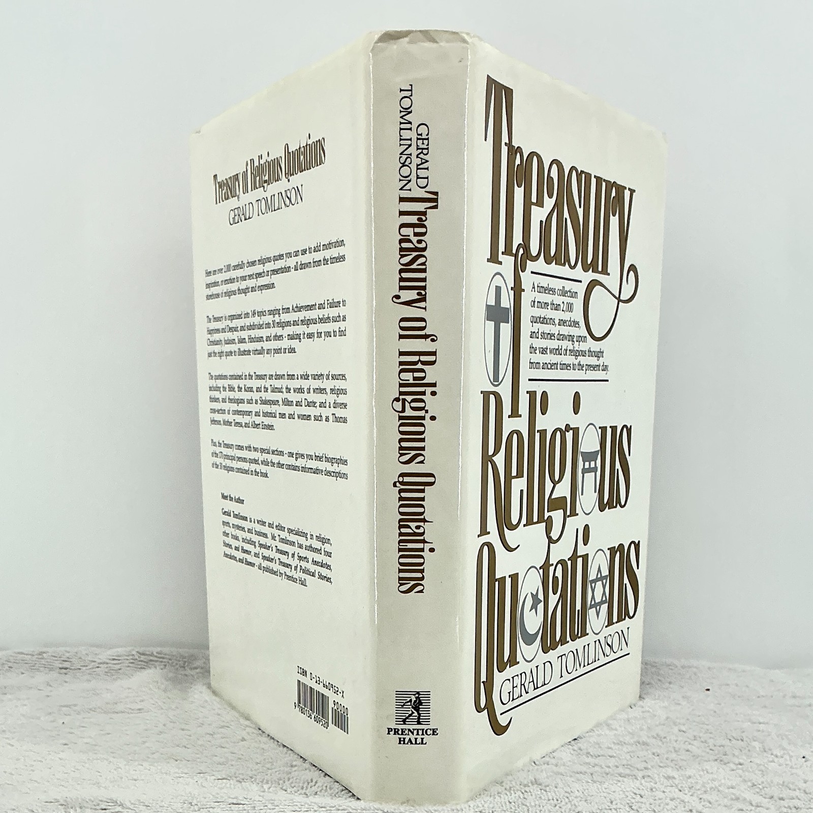 Treasury of Religious Quotations, Gerald Tomlinson 1991 Prentice Hall HC / DJ