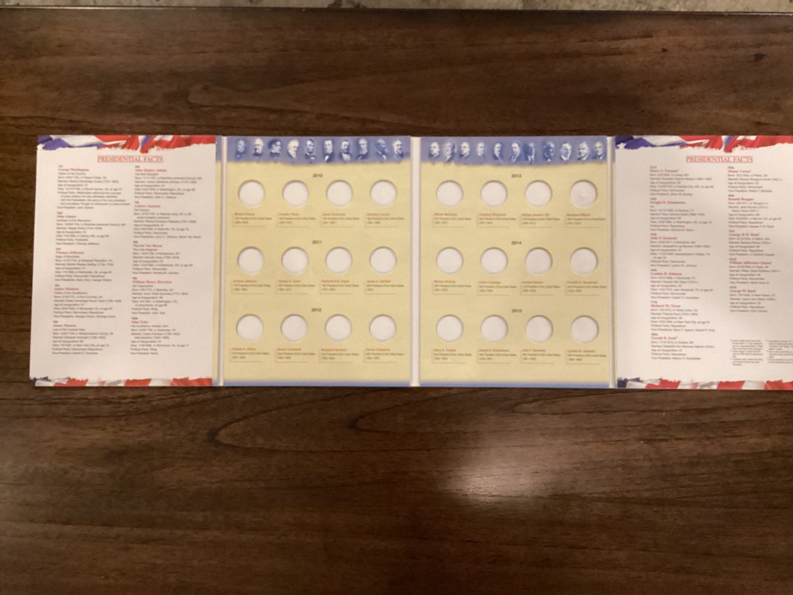 PRESIDENTIAL DOLLARS COLLECTORS FOLDER By Whitman Publishing (2007-2016)