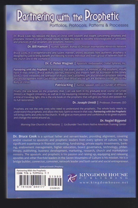 Partnering With The Prophetic 3rd Protocols, Patterns.. by Dr. Bruce Cook LN
