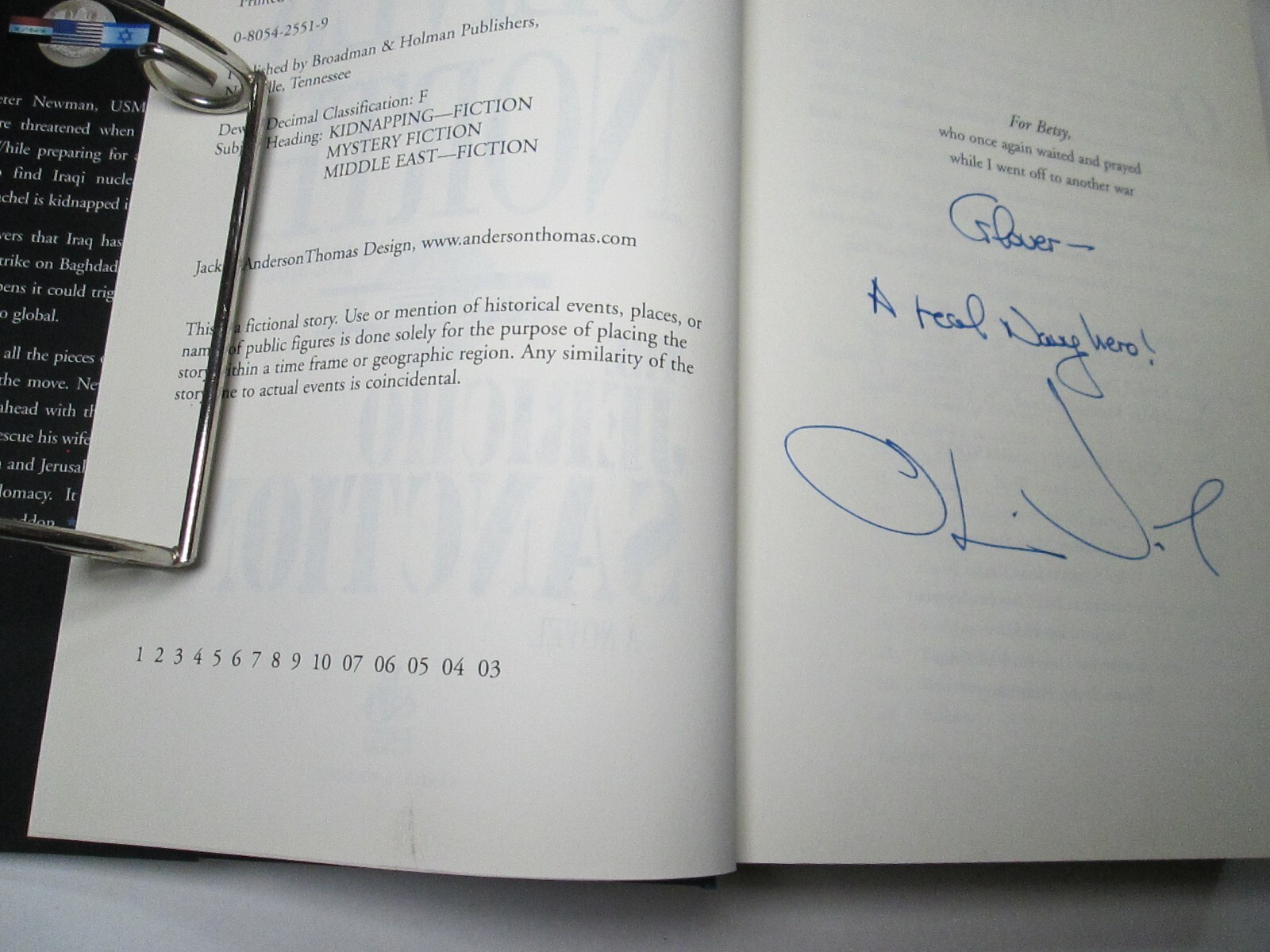 Oliver North Book Lot 1 SIGNED 1st Edition/Printing Marines USMC Military Action