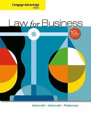Cengage Advantage Books: Law for Business by Ashcroft, John