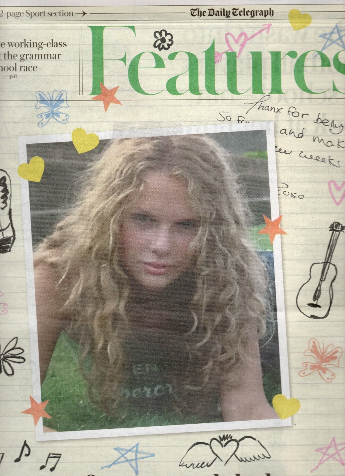 Daily Telegraph Features July 3 2026 – Taylor Swift, Deep Purple, Ian Gillan