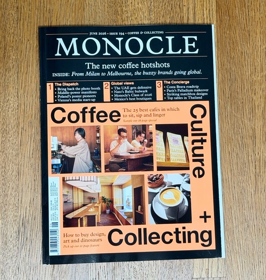 Monocle Magazine June 2026 Issue 194 Coffee Culture And Collecting Free Shipping