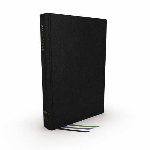 NET Bible, Thinline Large Print, Genuine Leather, Black, Thumb Indexed, Comfor..