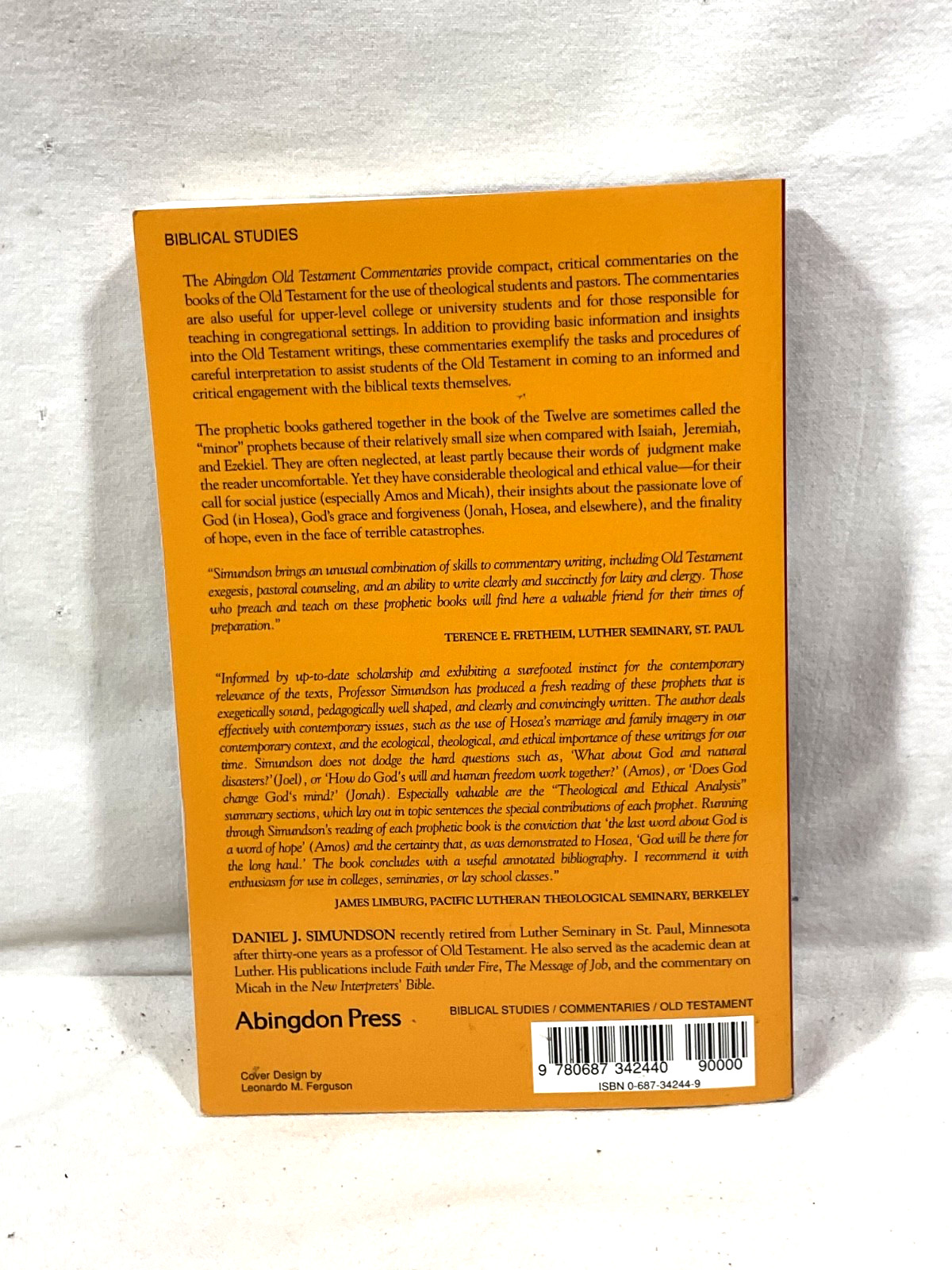Abingdon Old Testament Commentaries, Hosea, Joel, Amos, Obadiah, Jonah LIKE NEW