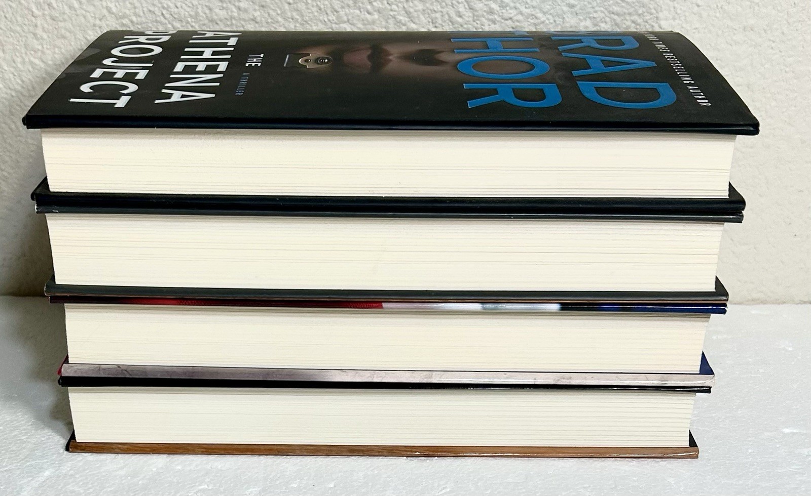 Brad Thor ALL SIGNED Lot of 4 Full Black Foreign Influence Hidden Order Athena