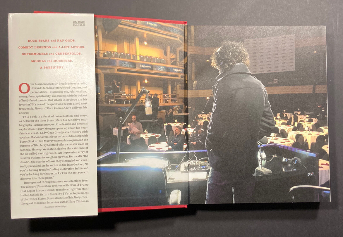 HOWARD STERN – Comes Again – Hardcover First Edition w/Dustjacket 2019 Like New