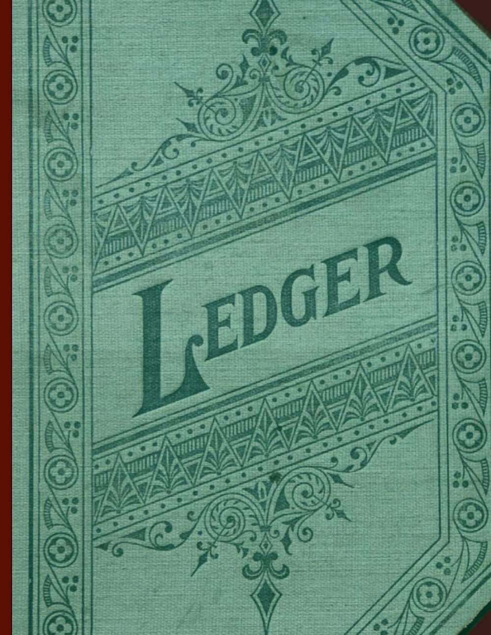 Ledger: 3 Column Accounting Ledger Book 8.5×11″ 100 pages
