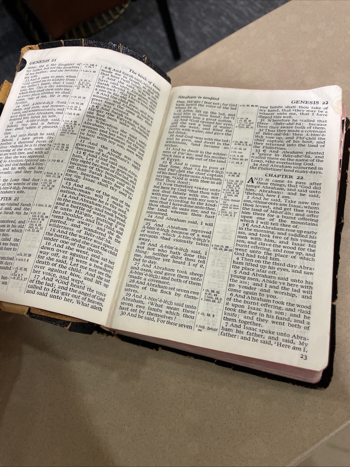 The Holy Bible King James Version Red Letter Concordance Harper & Brothers 1951